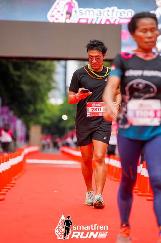 Race photo from Smartfren Run 2024