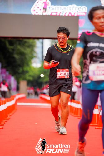 Race photo from Smartfren Run 2024