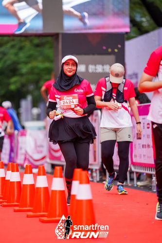 Race photo from Smartfren Run 2024