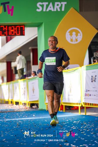 Race photo from BAF LIONS RUN 2024