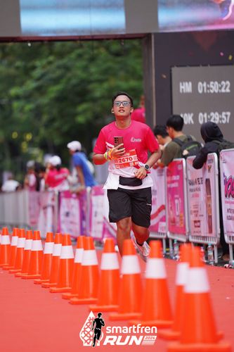 Race photo from Smartfren Run 2024