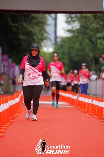 Race photo from Smartfren Run 2024