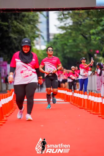 Race photo from Smartfren Run 2024