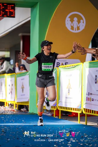 Race photo from BAF LIONS RUN 2024