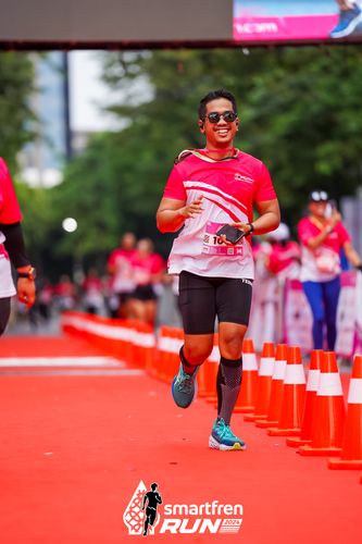 Race photo from Smartfren Run 2024