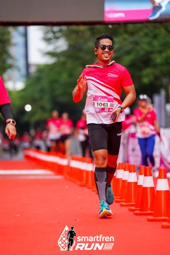 Race photo from Smartfren Run 2024