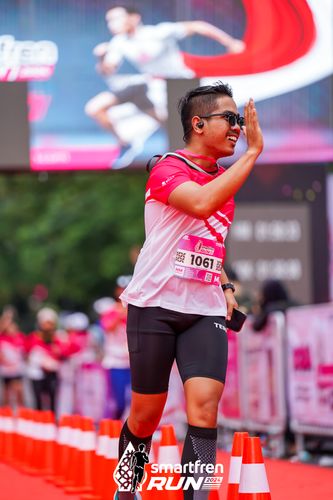 Race photo from Smartfren Run 2024