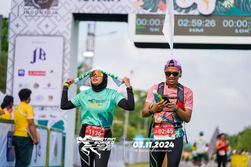 Race photo from Arutmin Borneo Run 2024