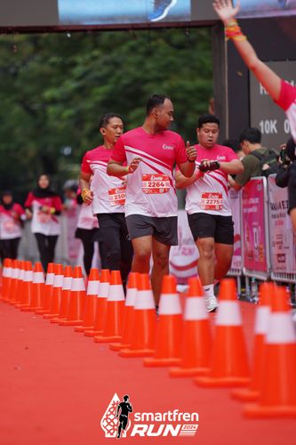 Race photo from Smartfren Run 2024