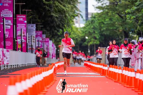 Race photo from Smartfren Run 2024
