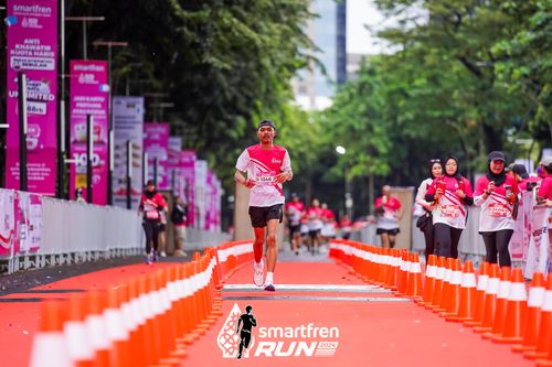 Race photo from Smartfren Run 2024