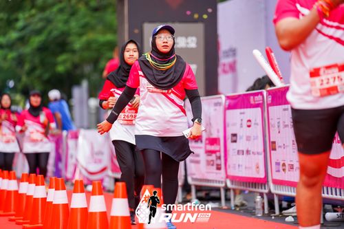 Race photo from Smartfren Run 2024