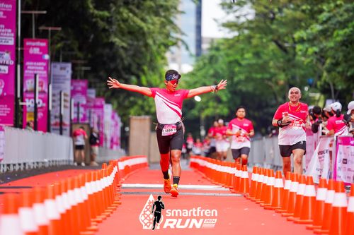 Race photo from Smartfren Run 2024