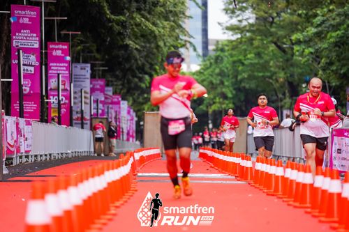 Race photo from Smartfren Run 2024