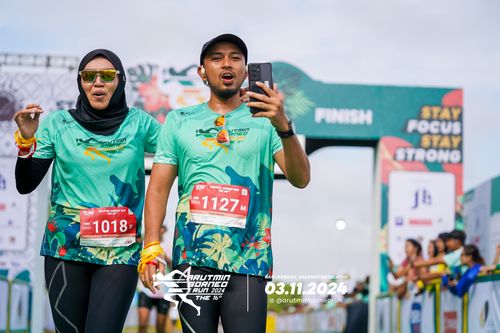 Race photo from Arutmin Borneo Run 2024