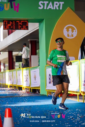 Race photo from BAF LIONS RUN 2024