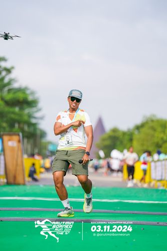 Race photo from Arutmin Borneo Run 2024