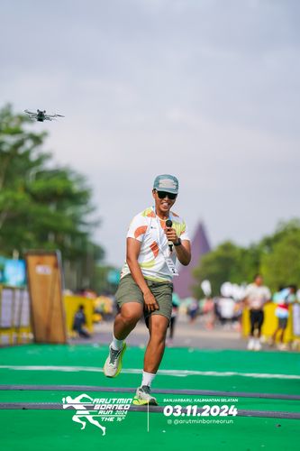 Race photo from Arutmin Borneo Run 2024