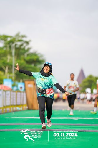 Race photo from Arutmin Borneo Run 2024