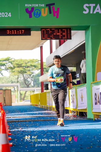 Race photo from BAF LIONS RUN 2024