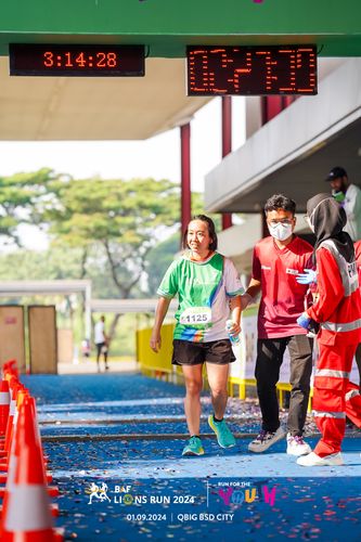 Race photo from BAF LIONS RUN 2024