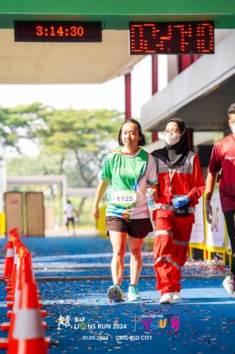 Race photo from BAF LIONS RUN 2024