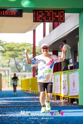 Race photo from BAF LIONS RUN 2024