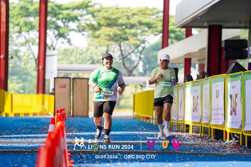 Race photo from BAF LIONS RUN 2024