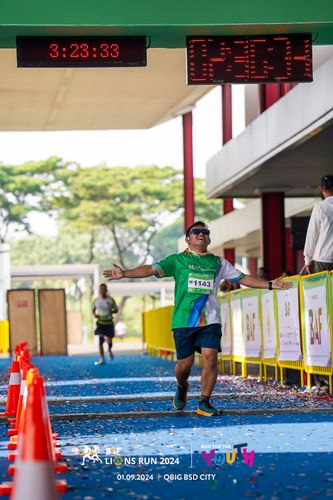 Race photo from BAF LIONS RUN 2024