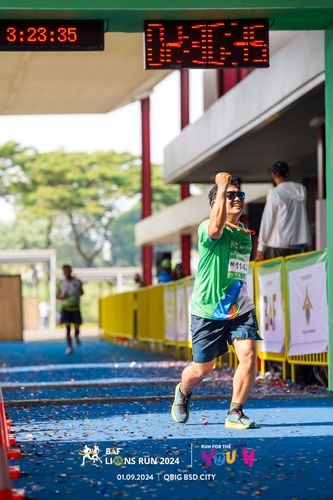 Race photo from BAF LIONS RUN 2024