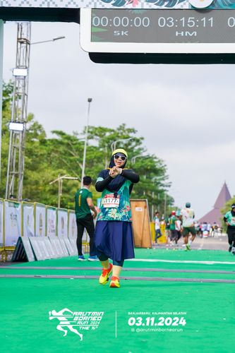 Race photo from Arutmin Borneo Run 2024