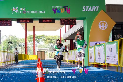 Race photo from BAF LIONS RUN 2024