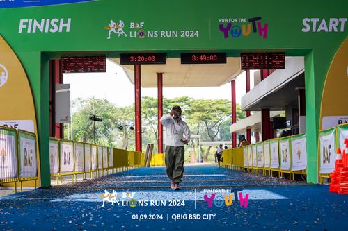 Race photo from BAF LIONS RUN 2024