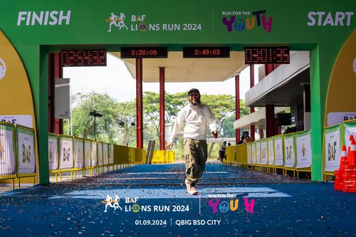 Race photo from BAF LIONS RUN 2024