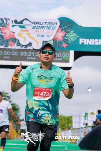 Race photo from Arutmin Borneo Run 2024