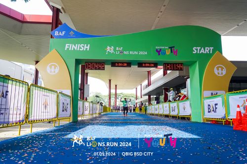 Race photo from BAF LIONS RUN 2024