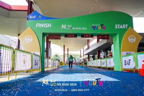 Race photo from BAF LIONS RUN 2024