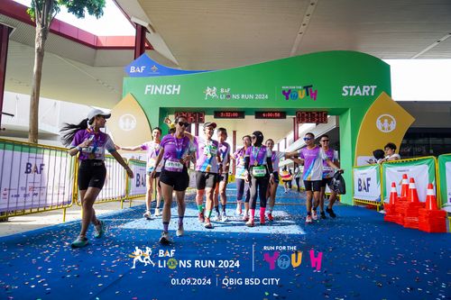 Race photo from BAF LIONS RUN 2024