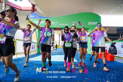 Race photo from BAF LIONS RUN 2024