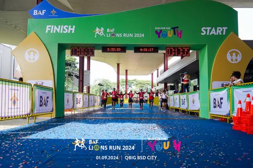 Race photo from BAF LIONS RUN 2024