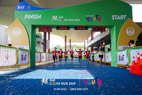 Race photo from BAF LIONS RUN 2024