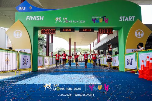 Race photo from BAF LIONS RUN 2024