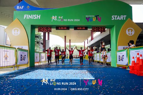 Race photo from BAF LIONS RUN 2024