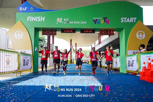 Race photo from BAF LIONS RUN 2024