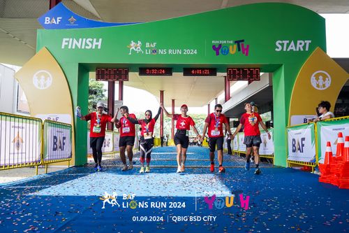 Race photo from BAF LIONS RUN 2024