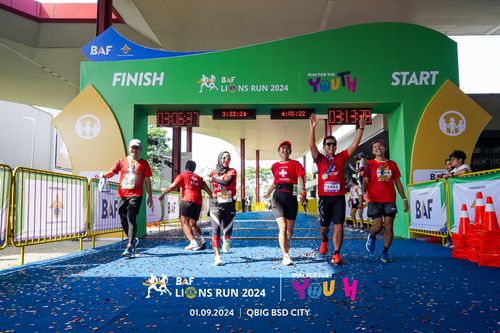 Race photo from BAF LIONS RUN 2024