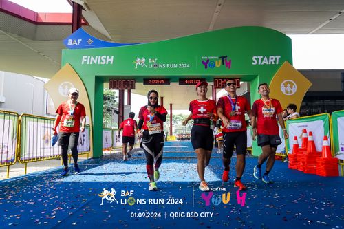 Race photo from BAF LIONS RUN 2024