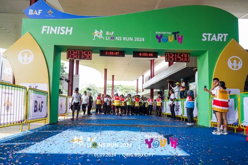 Race photo from BAF LIONS RUN 2024