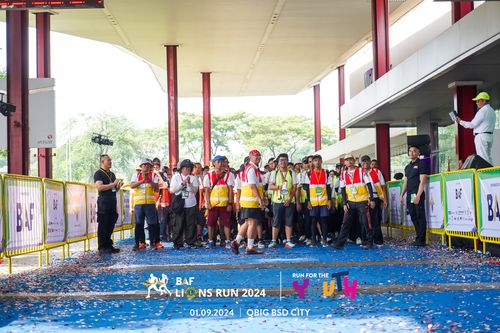 Race photo from BAF LIONS RUN 2024