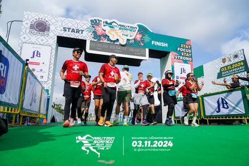 Race photo from Arutmin Borneo Run 2024